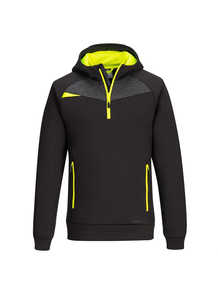 DX4 1/4 Zip Hoodie, L, R, Black