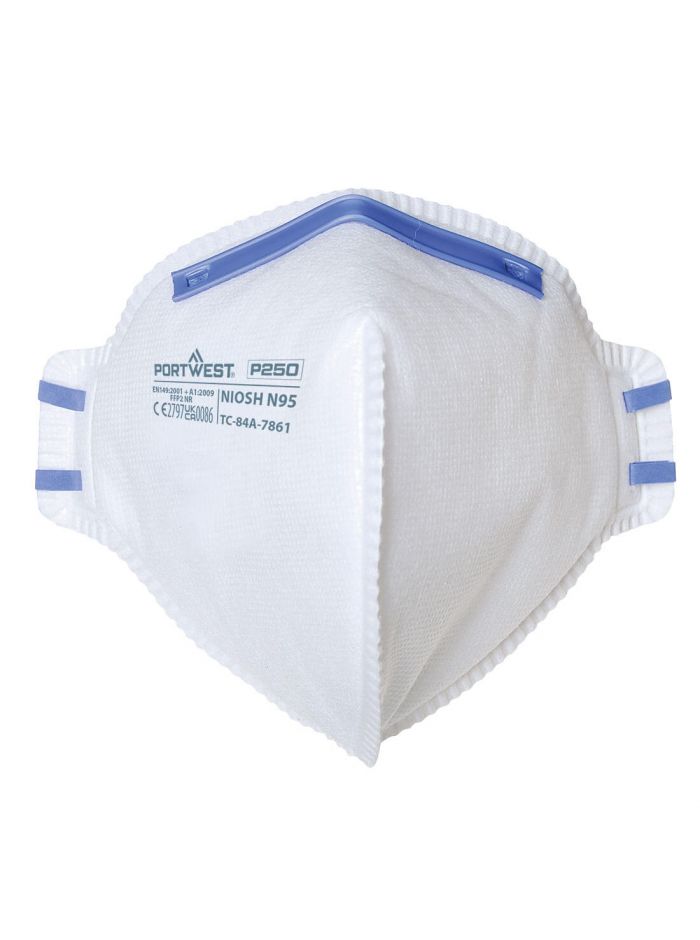 FFP2 Fold Flat Respirator, , R, White